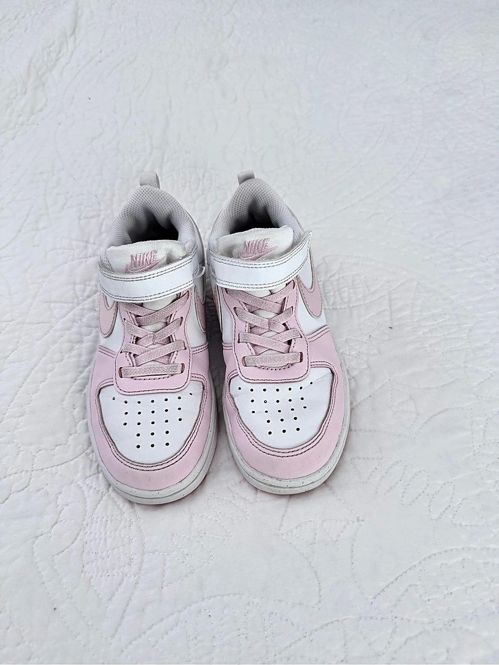 Nike Court Borough Low 2 Pink & White Baby US 13.5